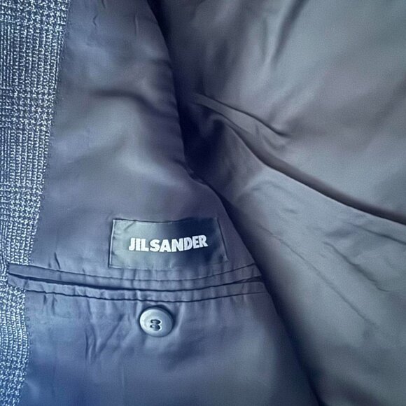 Jil Sander Men’s Gray Blazer Virgin Wool Size 48 - Picture 5 of 7
